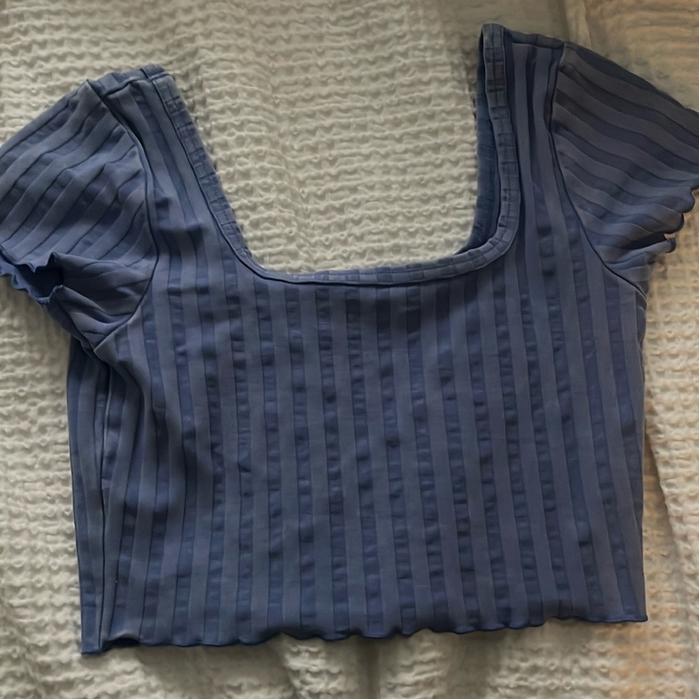 striped crop top